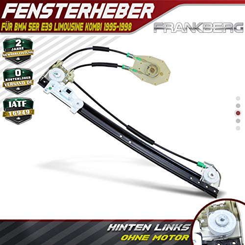 Fensterheber Ohne Motor Hinten Links für 5er E39 520i 523i 525d 528i 530d 1995-1998 51358159835