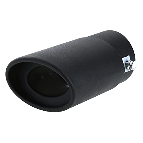 Auto Auspuffrohr,62mm Edelstahl Blende Auspufftopf Auto End Endschalldämpfer Schwanz Throat Schalldämpfer Universal,Gerader Typ/Gebogener Typ