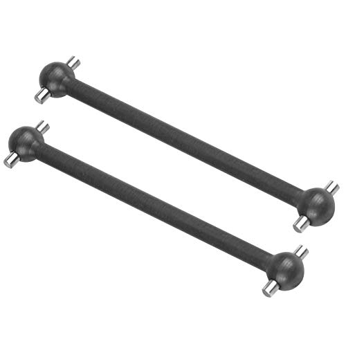 Dilwe RC Auto Antriebswelle, 2 Stücke Fernbedienung Fahrzeug Metall Hundeknochenwelle für HIMOTO 1/10 Skala RC Auto Zubehör( Schwarz)