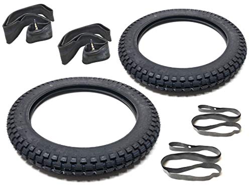 Streetparts24 2X Reifen K262 2.75-17 Schlauch Felgenband Satz für Zündapp Hercules 2 3/4 x 17 Zoll